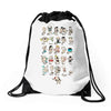shakespeare a z Drawstring Bags