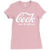 cock   taste the difference funny Ladies Fitted T-Shirt