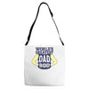 world's greatest dad bod Adjustable Strap Totes