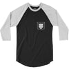 106. shield pocket 033 dv men tshirt black 3/4 Sleeve Shirt