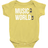 music on world off Baby Onesie
