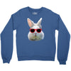 Easter Bunny Face Too Hip To Hop Crewneck Sweatshirt