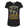 gardening Maternity Scoop Neck T-shirt
