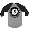 8ball skull 3/4 Sleeve Shirt