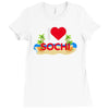 i love sochi Ladies Fitted T-Shirt