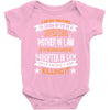 Super Cool Mother In Law Of A Freaking Awesome Daughter Baby Onesie