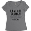 i'm not clumsy Women's Triblend Scoop T-shirt