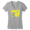 vote out Women's V-Neck T-Shirt