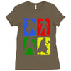 4 Super Hero Ladies Fitted T-Shirt