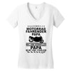 motorrad papa Women's V-Neck T-Shirt