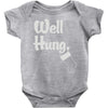 well hung Baby Onesie