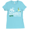 zombies hate fast food Ladies Fitted T-Shirt