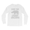 save the chubby unicorns (2) Long Sleeve Shirts