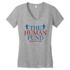 The Human Fund Money For People Women's V-Neck T-Shirt