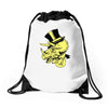 triceratop hat Drawstring Bags