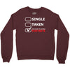 too busy playing fortnite White Logo Crewneck Sweatshirt