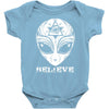 alien believe Baby Onesie