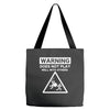 warning does not play well with others Tote Bags