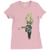 noxious gases may be harmful Ladies Fitted T-Shirt