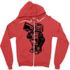 dance robot music old Zipper Hoodie