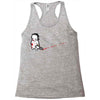 sad psycho Racerback Tank