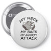 anxiety attack Pin-back button