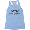 mustache Racerback Tank