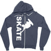 skate  fun skateboard Zipper Hoodie