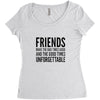 friends Women's Triblend Scoop T-shirt