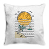 sun sleep Throw Pillow