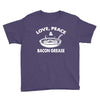 love peace and bacon grease Youth Tee