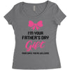 I'm Your Father's Day Gift Mom Says You're Welcome Baby Girl Women's Triblend Scoop T-shirt
