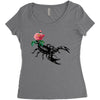 scorpio rose Women's Triblend Scoop T-shirt