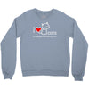 i love cats it's people who annoy me Crewneck Sweatshirt