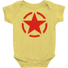military starfunny retro army war vietnam usa britain fashion Baby Bodysuit