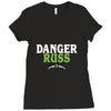 danger russ Ladies Fitted T-Shirt