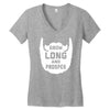 grow long and prosper funny Women's V-Neck T-Shirt