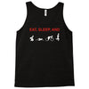 eat, sleep &amp; train triathlon sports, gym, athletic Tank Top