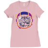 space cat Ladies Fitted T-Shirt