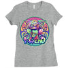 psycho cat Ladies Fitted T-Shirt