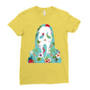 scream floral Ladies Fitted T-Shirt