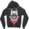 Siberian Husky Zipper Hoodie