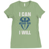 i can  i will Ladies Fitted T-Shirt