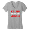 killing our own aint gangsta Women's V-Neck T-Shirt