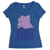 #crazylover clearance Women's Triblend Scoop T-shirt