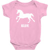 unicorn believe Baby Onesie