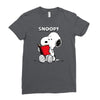 snoopy 2 Ladies Fitted T-Shirt