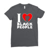 i love black people Ladies Fitted T-Shirt
