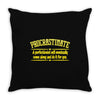 proactive procrastinator Throw Pillow