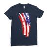 july 4th flag Ladies Fitted T-Shirt